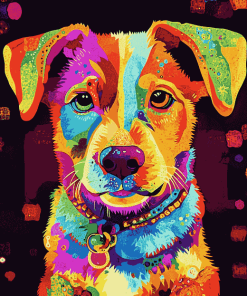 Colorful Puppies Diamond Painting