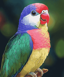 Colorful Quaker Parrot Diamond Painting