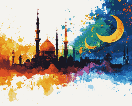 Colorful Ramadan Kareem Art Diamond Painting