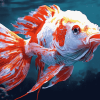 Colorful Red Devil Fish Diamond Painting