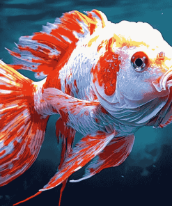 Colorful Red Devil Fish Diamond Painting