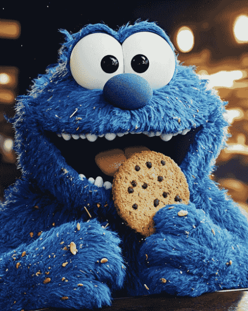 Cookie Monster Cartoon Diamond Painting