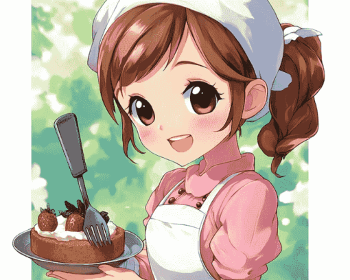 Cooking Mama Anime Diamond Painting