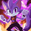 Cool Blaze The Cat Animation Diamond Painting