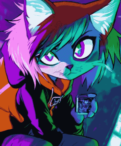 Cool Nicole Holo Lynx Diamond Painting