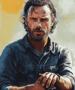 Cool Rick Grimes Celebrity Diamond Painting