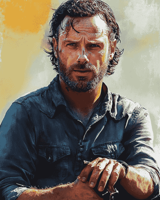 Cool Rick Grimes Celebrity Diamond Painting