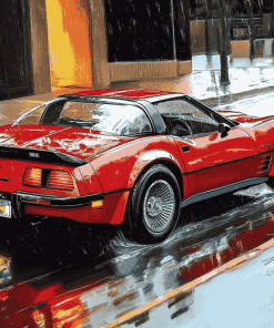 Corvette 1986 Classic Cars Diamond Painting