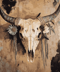 Cow Skull Diamond Painting