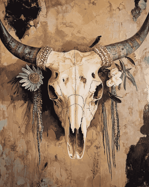 Cow Skull Diamond Painting