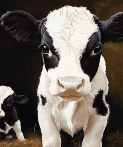 Cow-Themed Diamond Painting