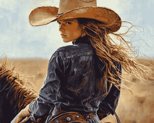 Cowgirl Westerns Diamond Painting