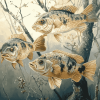 Crappie and Koi Carp Diamond Painting