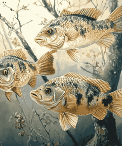 Crappie and Koi Carp Diamond Painting