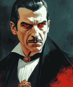 Creepy Dracula Movies Diamond Painting