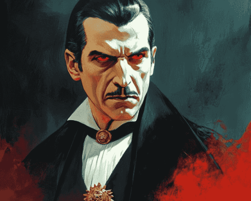 Creepy Dracula Movies Diamond Painting