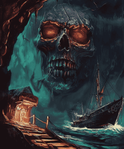 Creepy Sailboat Adventure Diamond Painting