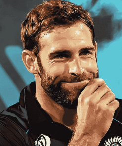 Cricket Legend Kane Williamson Diamond Painting