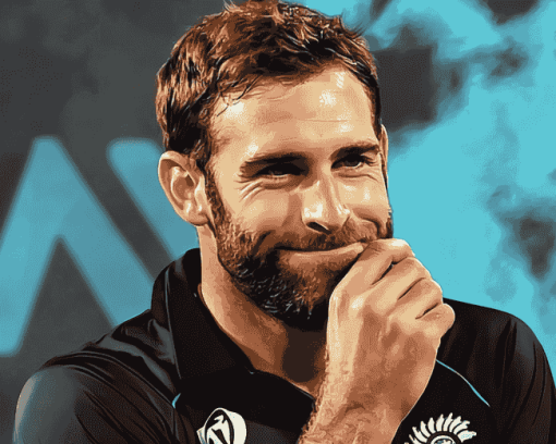 Cricket Legend Kane Williamson Diamond Painting