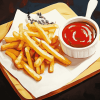 Crispy French Fries Meal Diamond Painting