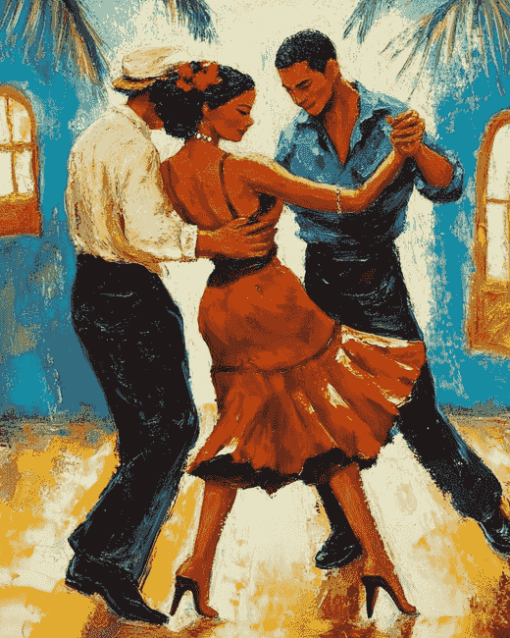 Cuban Salsa Romance Diamond Painting