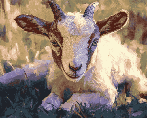 Cute Baby Goat Diamond Painting