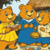 Cute Berenstain Bears Animation Diamond Painting