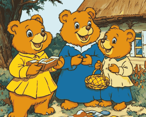 Cute Berenstain Bears Animation Diamond Painting