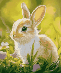 Cute Bunny Rabbit Diamond Painting