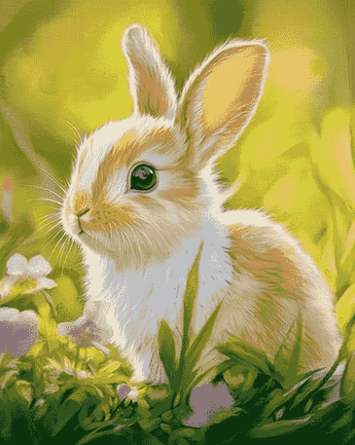 Cute Bunny Rabbit Diamond Painting