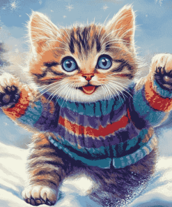 Cute Cat Adventures Diamond Painting