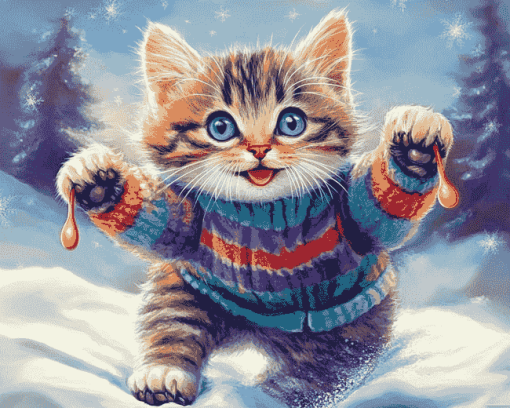 Cute Cat Adventures Diamond Painting