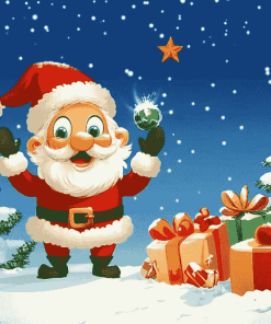 Cute Christmas Cartoon Diamond Painting