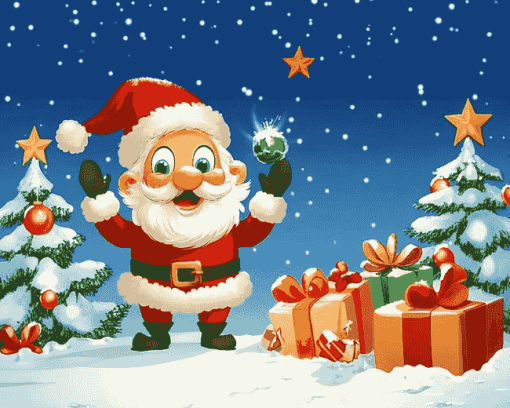 Cute Christmas Cartoon Diamond Painting