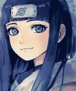 Cute Hinata Hyuga Anime Diamond Painting