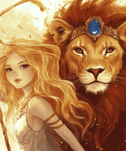 Cute Leo Lion Queen Diamond Painting