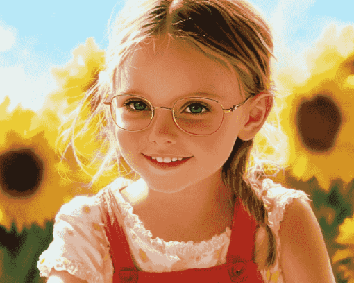 Cute Little Miss Sunshine Movie Diamond Painting