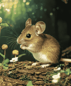 Cute Mouse in Nature Diamond Painting