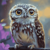 Cute Ninoxe Boobook Owl Diamond Painting