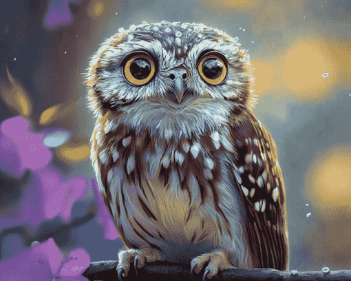 Cute Ninoxe Boobook Owl Diamond Painting