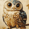 Cute Owl Diamond Painting