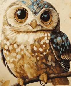 Cute Owl Diamond Painting