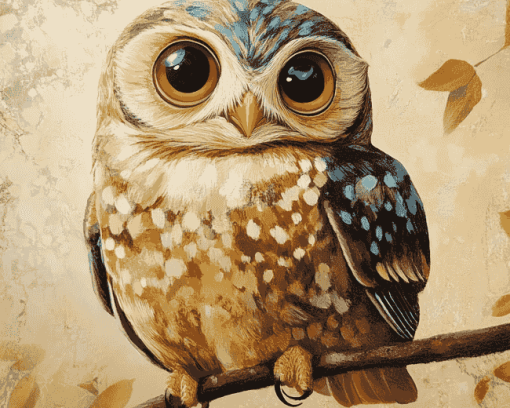 Cute Owl Diamond Painting