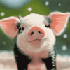 Cute Piggy Diamond Painting