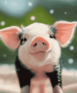 Cute Piggy Diamond Painting