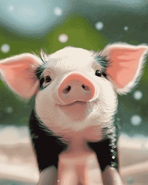 Cute Piggy Diamond Painting