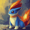 Cute Quilava Pokemon Diamond Painting