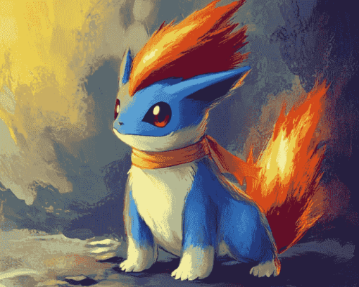 Cute Quilava Pokemon Diamond Painting