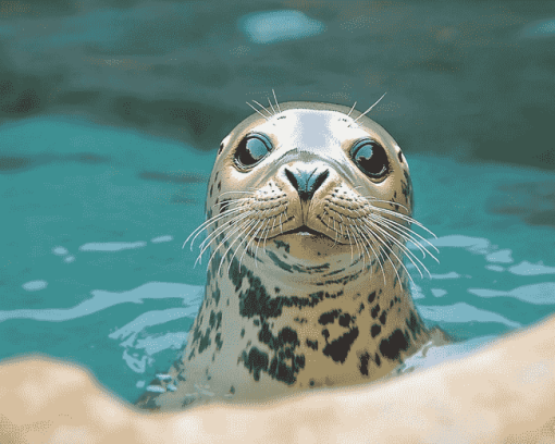 Cute Sea Animals Seal Diamond Painting