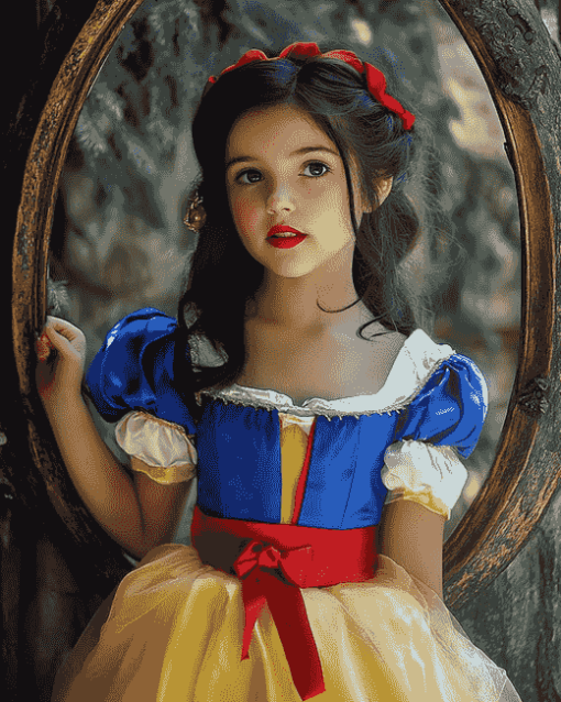 Cute Snow White Costume Diamond Painting